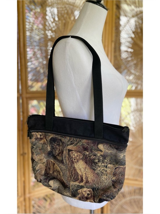 Handbags - Small Cute Tapestry Dog Lab Labrador Shoulder Bag Purse